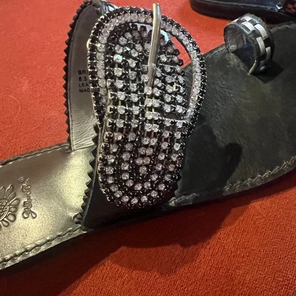 Yellow Box Black ,Silver and Rhinestone Sandals
Sz8.5 - Picture 2 of 7